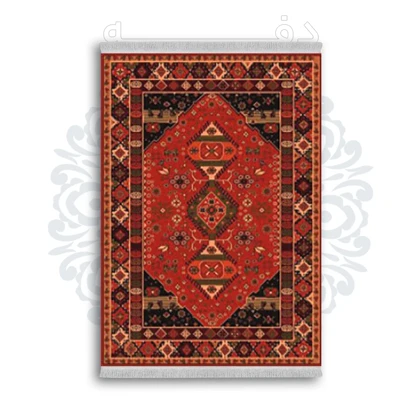 *جدید* فرشینه از جنس پارچه شانل مخمل ترک طرح فانتزی برند دفه کد 1813