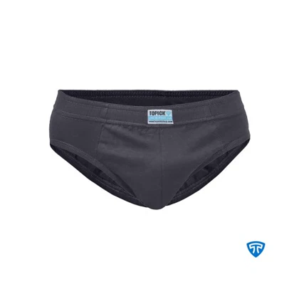 شورت اسلیپ پنبه کش لیفه ای (تک عددی) زغالی