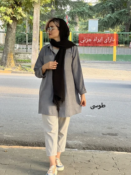 مانتو شومیزی دلا ( دارای ایراد جزئی )