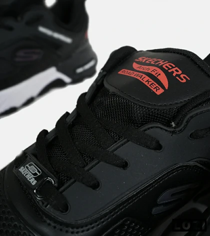 کفش کتانی مردانه مشکی سفید SKECHERS water repellent