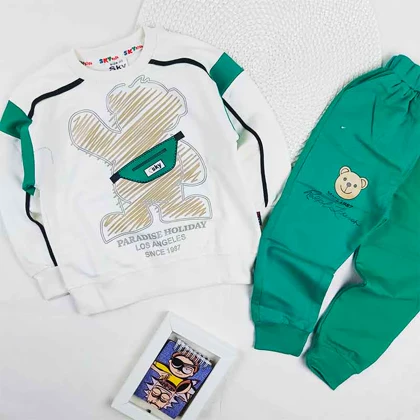 بلوز شلوار پسرانه تدی کیفدار