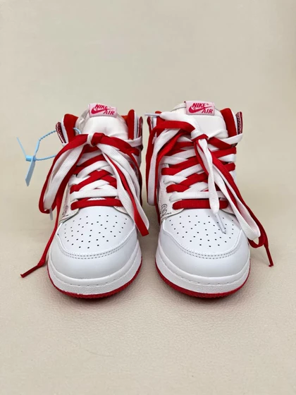 کتانی ونس زنانه ساق‌دار ایر جردن 1 امضا شیکاگو 1 NIKE AIR JORDAN کد 912