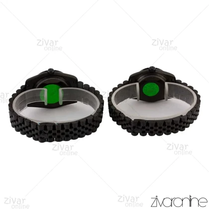 ست ساعت رولکس دیت جاست تمام مشکی ایندکس خطی 106848