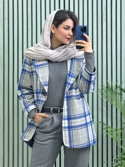 پالتو کتی آستردار پشمی