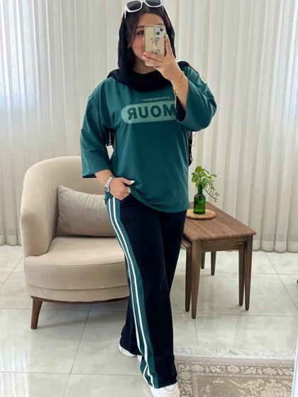 ست زنانه و دخترانه اسپرت اسپرت راحتی کد 454