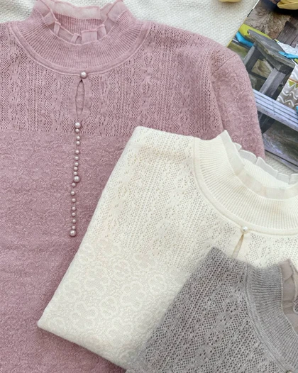 پلیور بافت طرح برجسته 4 رنگ مدل 2 کد 5229