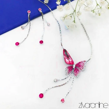 نیم ست پروانه سواروسکی 10269