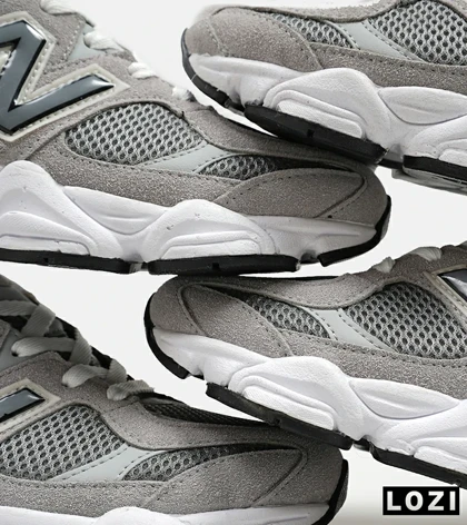 کفش کتانی مردانه و زنانه طوسی خاکستری NEW BALANCE 9060 مدل 5300