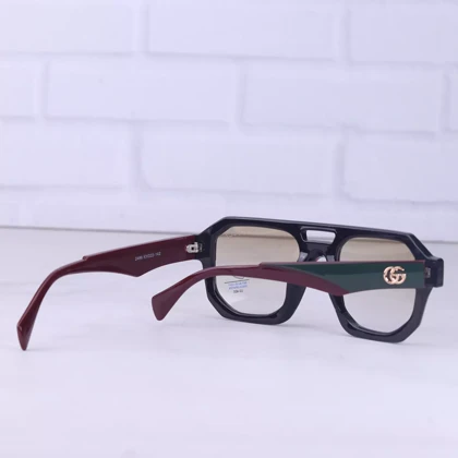 عینک آفتابی گوچی فریم زرشکی عدسی زرد 2486/2