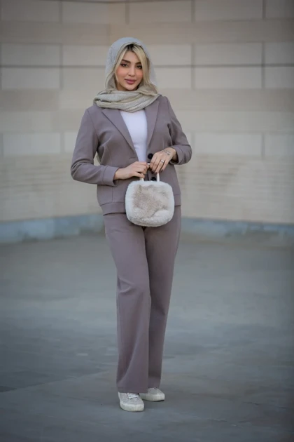 کت زنانه یقه E اسپرت لامر