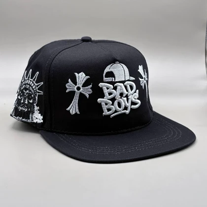 کلاه کپ مشکی بک فیت مدل BADBOYS