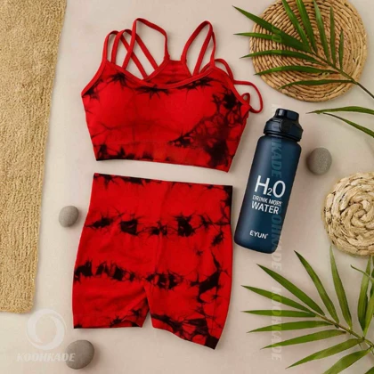 ست نیم‌تنه و شلوارک زنانه 5004