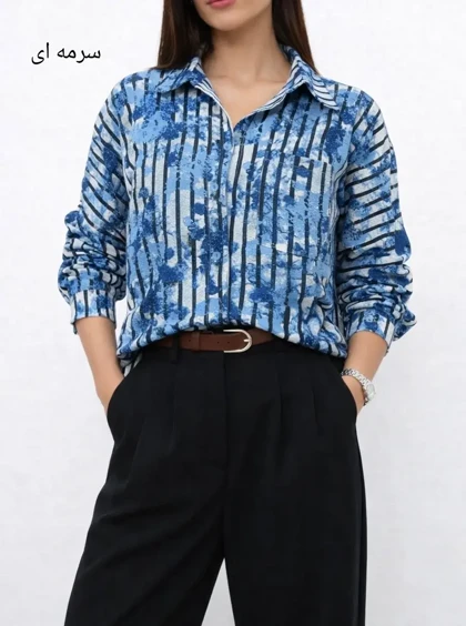 تونیک مانتویی جلو دکمه نارنج