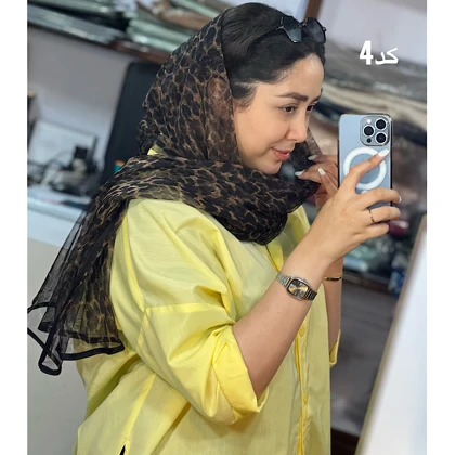 شال توری پلنگی کد1040