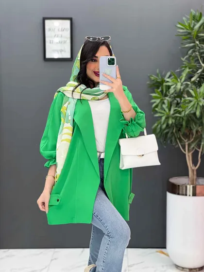 مانتو مازراتی آستین گت دار
