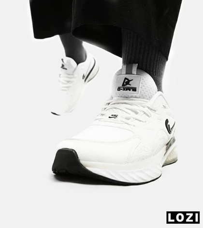 کفش کتانی مردانه سفید مشکی Nike air max pluse