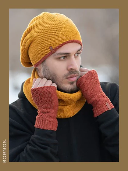 زمستانی سه تکه ژور کلاه و گردنی دو رو زنانه 15049