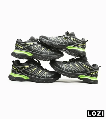 کفش کتانی مشکی سبز سالومون Salomon X ULTRA