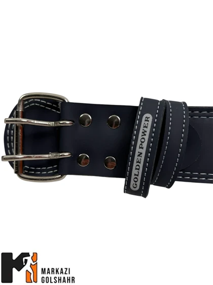 کمربند بدنسازی سگکی طرح چرم پشتی دار کد 2011848