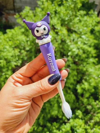 مسواک دسته سیلیکونی کرومی