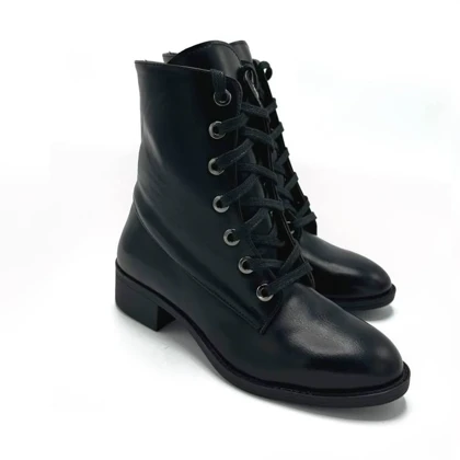 کفش نیم بوت زنانه مدل Stradivarius Flat Ankle Boots - BTB25
