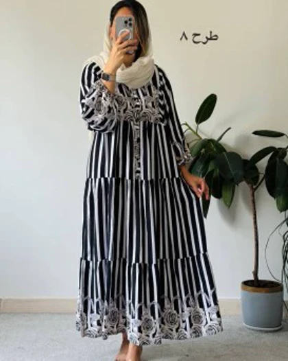 پیراهن نخی وارداتی آذین