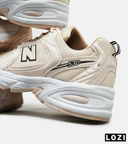 کفش کتانی مردانه و زنانه کرم NEW BALANCE 530