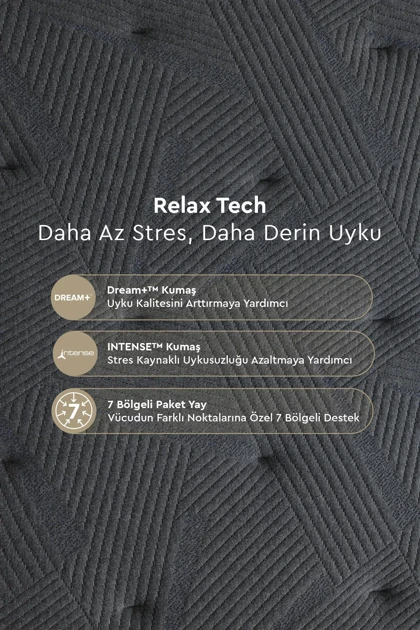 تشک دو نفره Yataş مدل Relax Tech Paket فنری