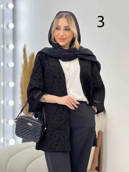 مانتو فکورا آستین پر