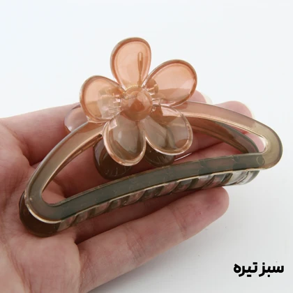 کلیپس دخترانه مدل بیضی گل‌دار