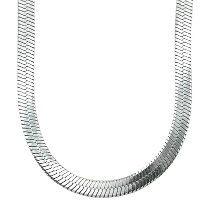 گردنبند زنانه مدل سرپینا طرح زنجیر ماری براق