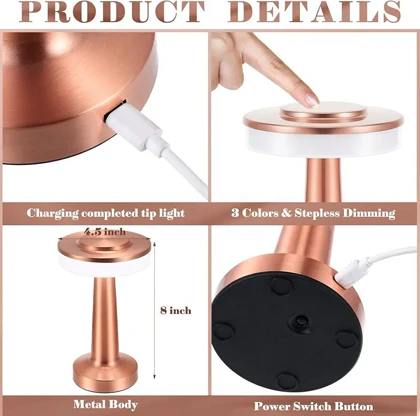 آباژور استیل طلایی