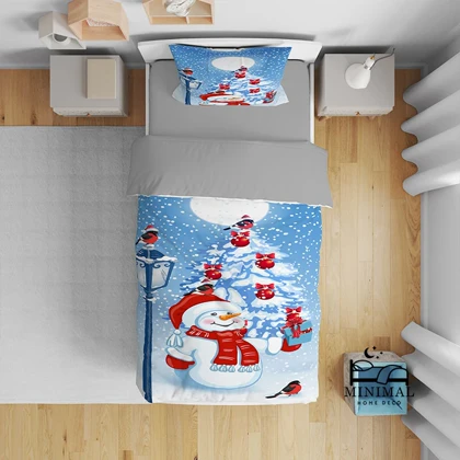 روتختی کودک طرح آدم برفی مدل T4977