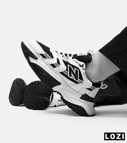 کفش کتانی مردانه و زنانه سفید مشکی NEW BALANCE smith xvision v2