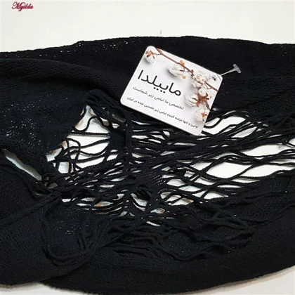 سرهمی فانتزی مدل فیشنت تار عنکبوتی کد 4855-7106 رنگ مشکی