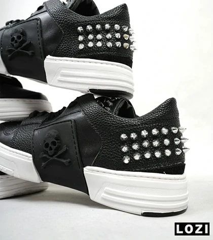 کفش اسنیکرزمشکی سفید PHILIPP PLEIN