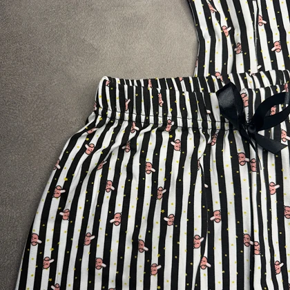 ست تاپ و شورتک دانتل دار اکلیلی خرگوش