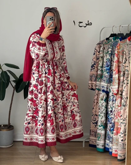 پیراهن ساحلی مزونی فرح 1