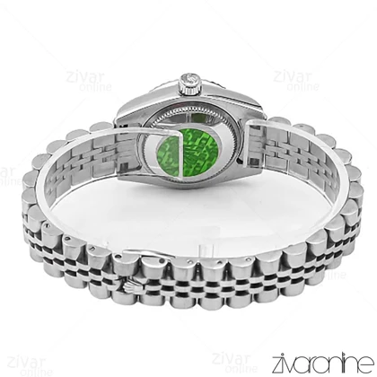 ساعت رولکس دیت جاست زنانه سیلور صفحه آبی 106629