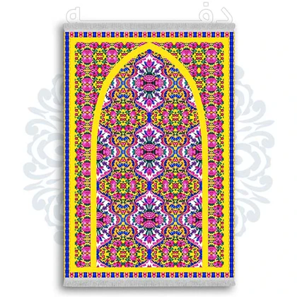 فرشینه از جنس پارچه هازان مخمل ترک طرح سجاده برند دفه کد DSJ 100