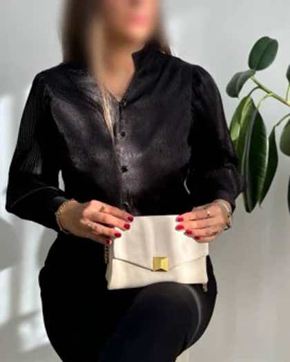 شومیز مزونی آستین پلیسه
