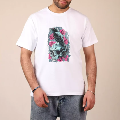 تیشرت کمپینگ TINI Crow, skull
