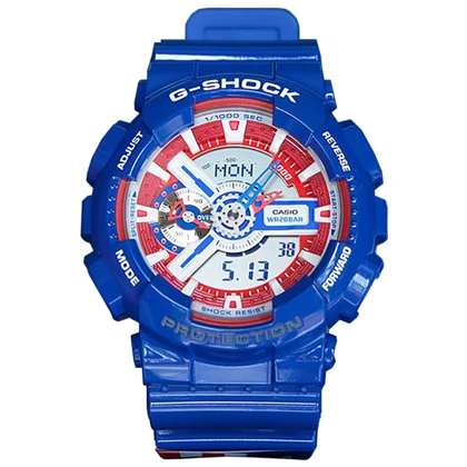 ساعت مچی جی شاک مدل CAPITÁN AMÉRICA | GA-110 | G-S-134