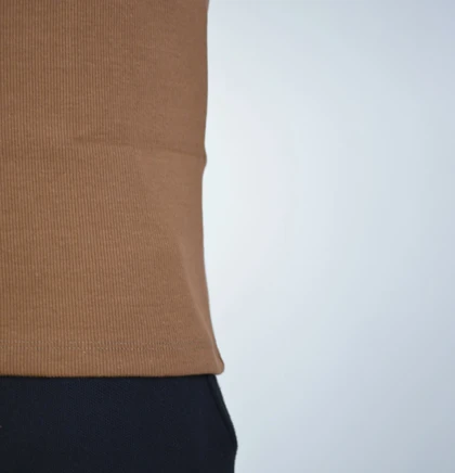 رکابی تنک تاپ کبریتی مردانه کچ مدل 4B0233 قهوه ای روشن