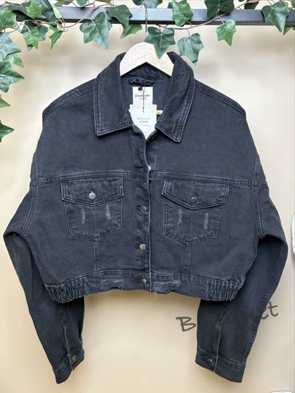 کت جین مشکی استرادیواریوس