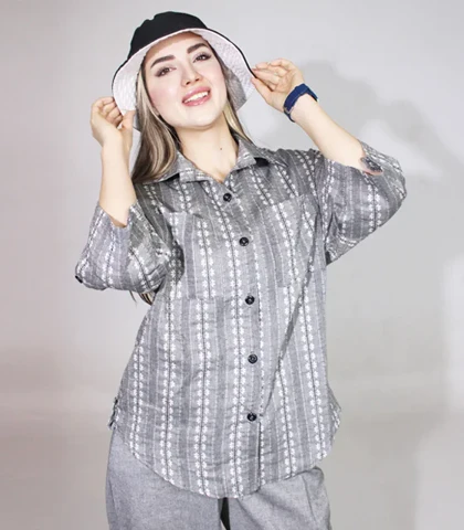 شومیز شلوار لینن کد 1449