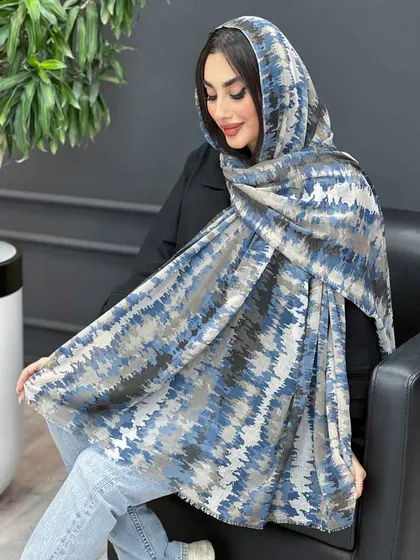 شال آبرنگی حریرنخ