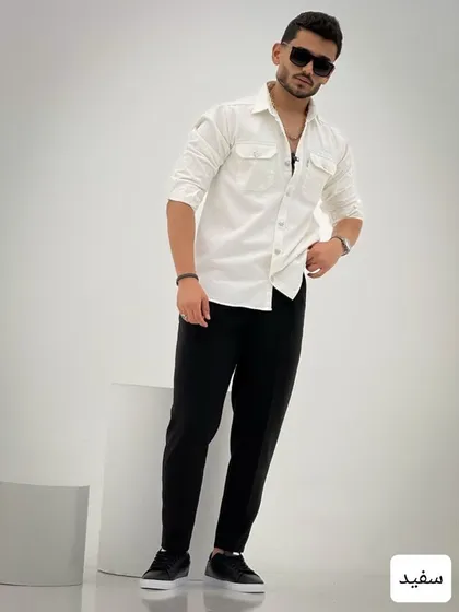 پیراهن کتان ابریشمی_کد4038