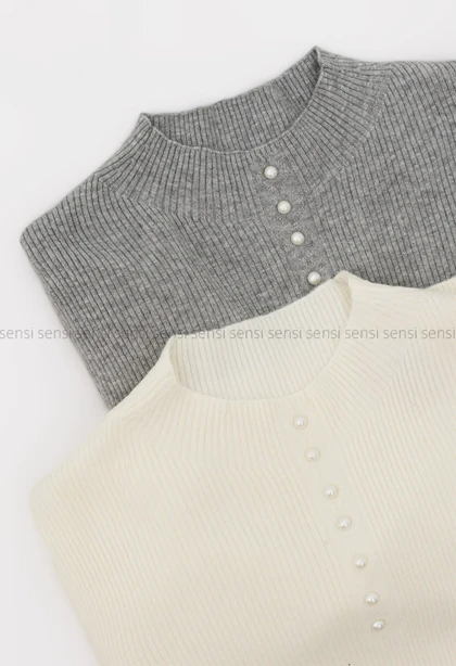 بلوز بافت مرواریدی وارداتی کد1004713