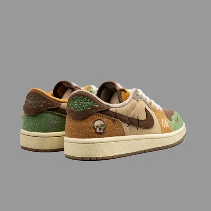 نایکی جردن 1 ساق کوتاه وودو Nike Jordan 1 Retro Low OG Voodoo